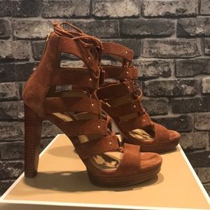 Luggage Platform Suede Shoes